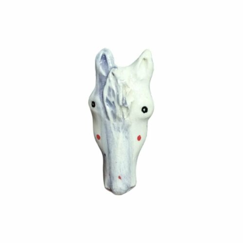 Брошь Мария Гордеева, бело-голубой