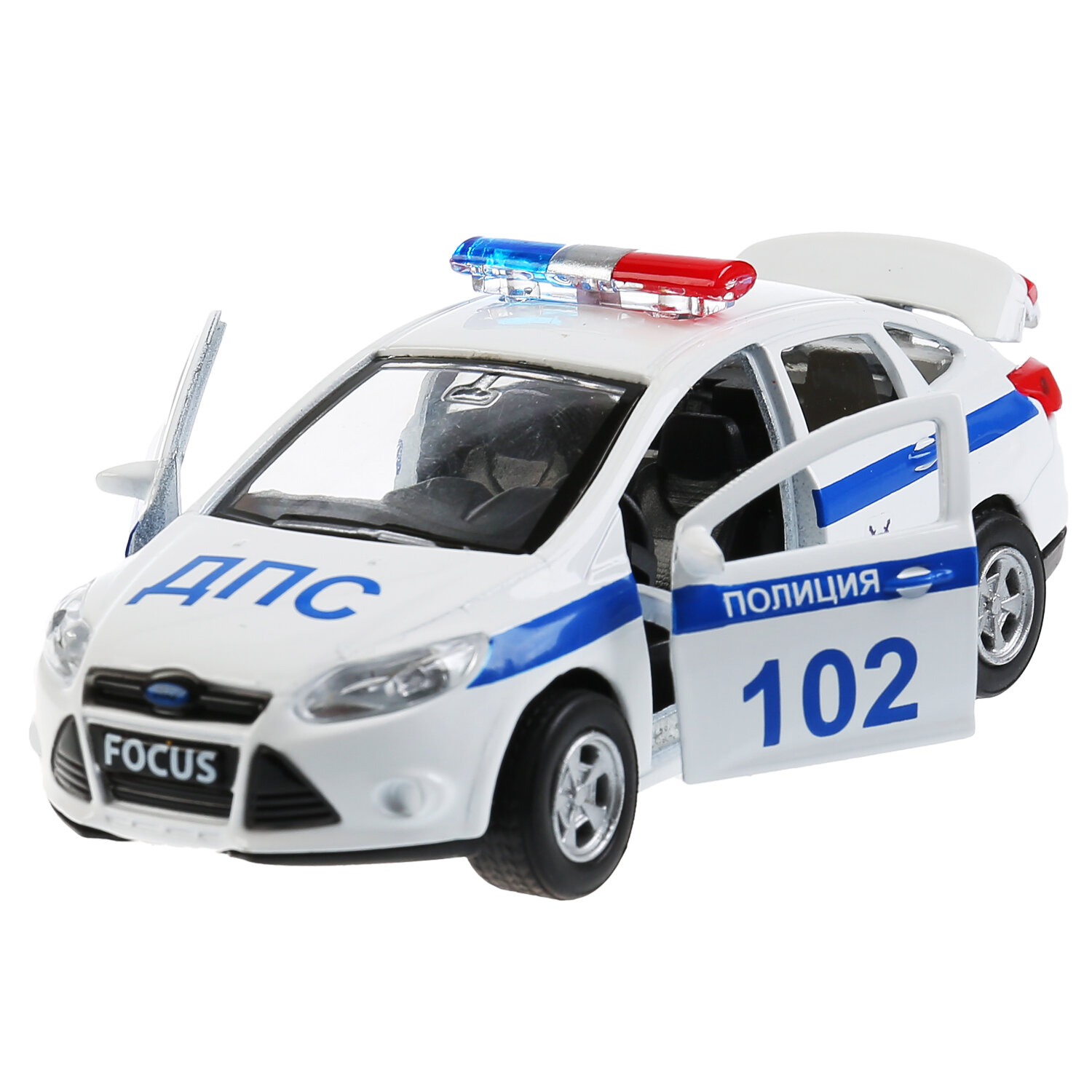 Машинка инерционная для мальчиков Ford Focus Полиция Технопарк