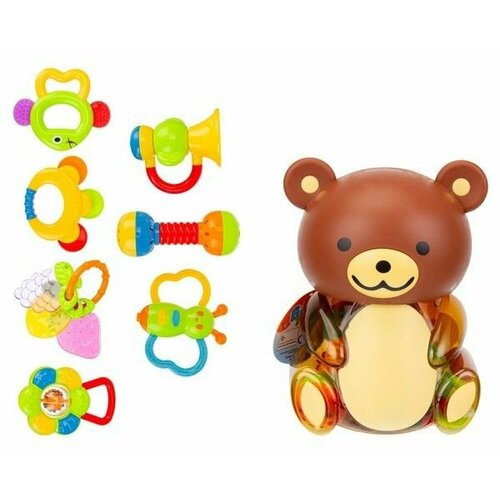 Sunlike Набор погремушек Мишка 7 шт в уп 17х16х245 см 1825₽