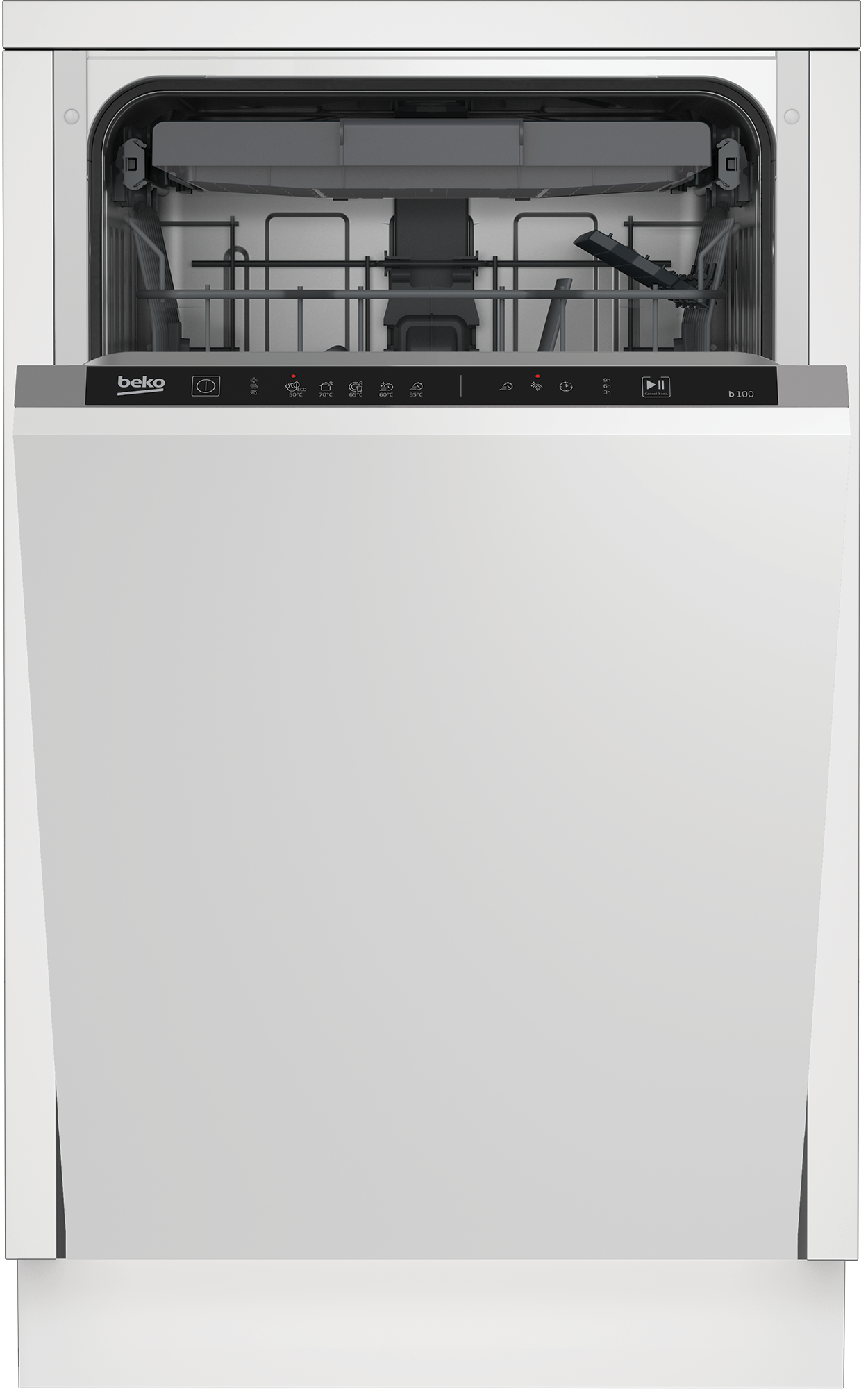 Изображение Встраиваемая посудомоечная машина Beko BDIS15063, 45 см, белый