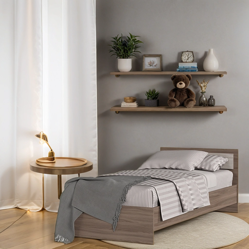 Кровать односпальная Гармония КР 603 90х200 Шимо светлыйтемный 6310₽