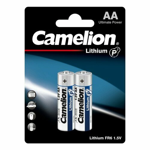 Camelion Lithium BL2 FR6 (FR6-BP2, батарейка,1.5В) (упак. 2 шт.), цена за 1 упак.