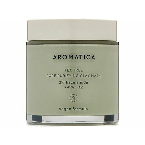 Глиняная маска для очищения лица Aromatica TEA TREE PORE PURIFYING CLAY MASK