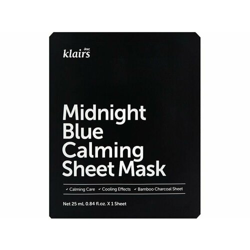 Тканевая маска для лица Dear klairs Midnight Blue Calming Sheet Mask 1533₽