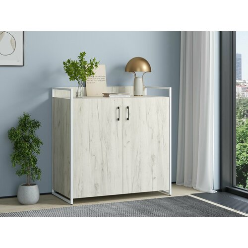 Комод Urban Лофт 02 БелыйДуб крафт белый 15990₽