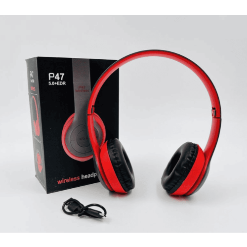 Bluetooth наушники P47 Wireless цвет красный 529₽