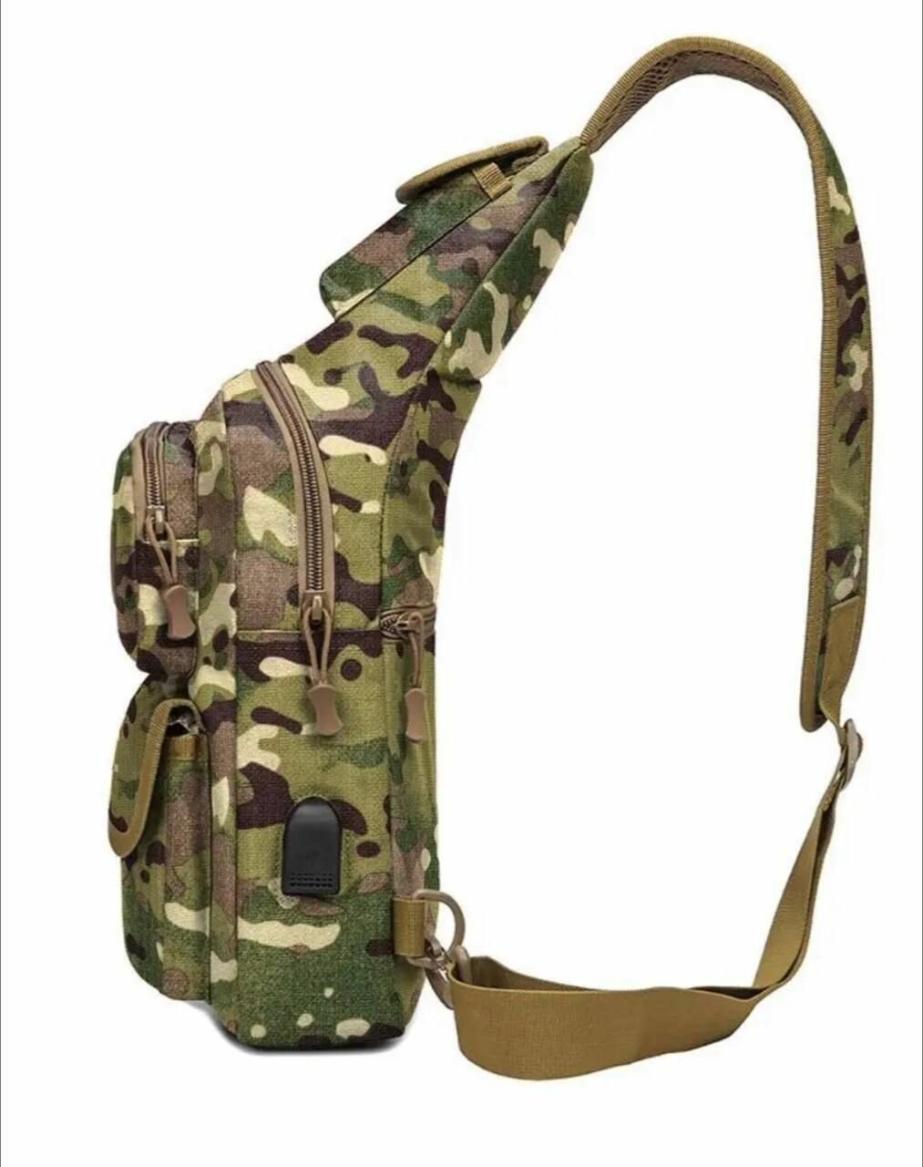 Тактическая сумка рюкзак с USB мультикам — фото 1