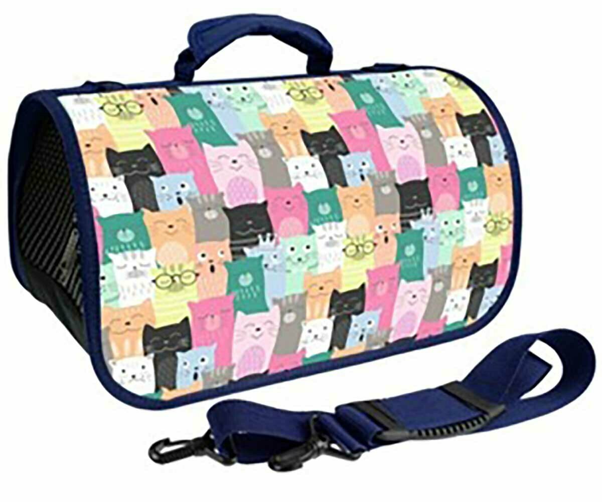 Сумка-переноска brava котовасия zd-3-28-322-2 43*25*24см