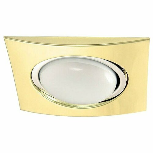 Светильник встраиваемый Акцент 1701-8 золото квадрат 350₽