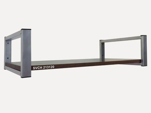 Изображение товара Полка для микроволновки GARROSS "SIBERIA 213120", 1 полка 30х60 см, высота 15 см, каркас серебристый, цвет полки венге