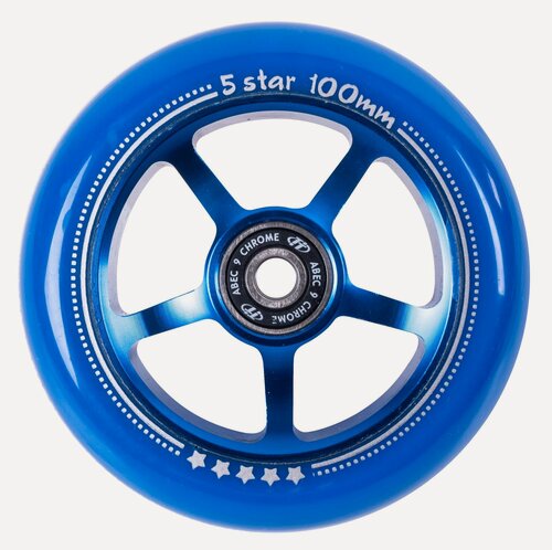 Изображение товара Колесо для трюкового самоката Tech Team TT 100 мм. 5 Star Blue