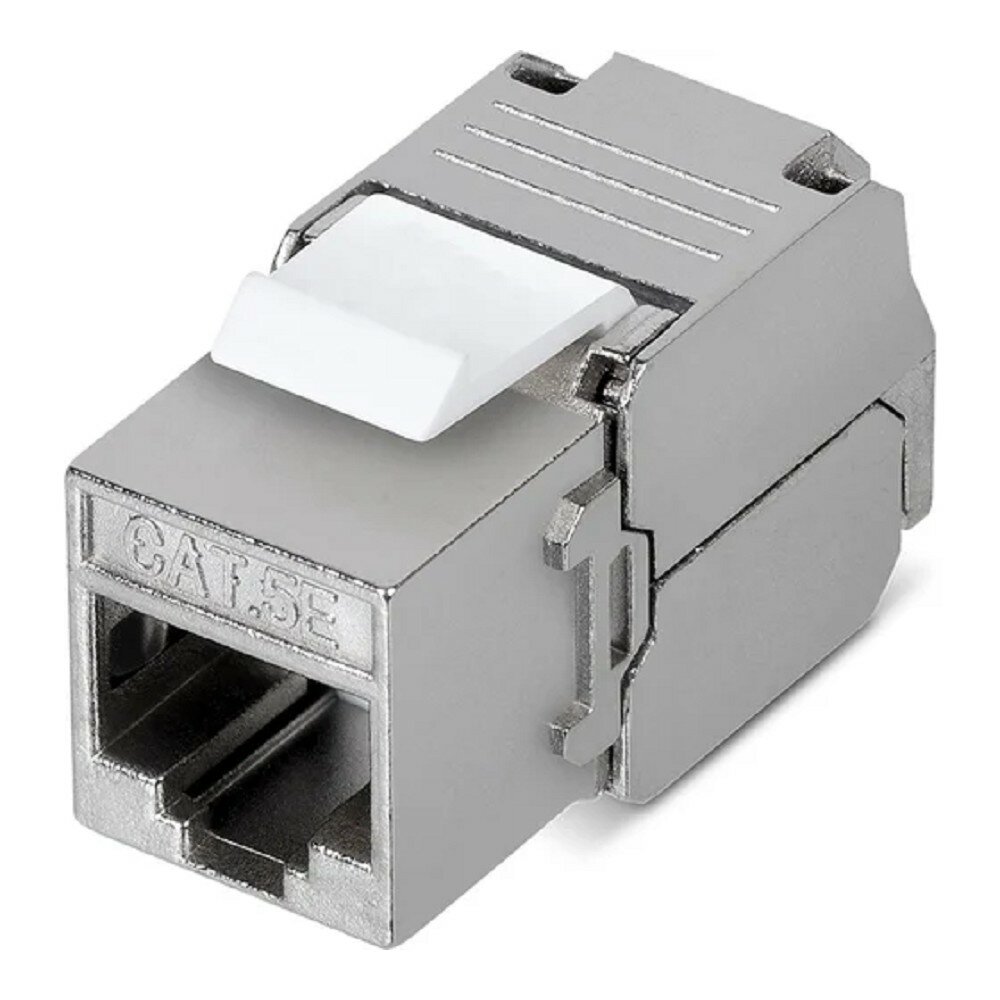 Rexant Розетки и патч-панели 02-0071 Модуль Keystone Jack RJ-45 8P8C , FTP экранированный, CAT 5e, тип 180 градусов, самозажимной PRO