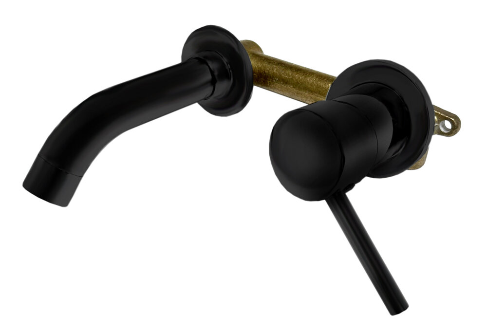 Смеситель для раковины 5.62, скрытый монтаж, однорычажный, цвет черный матовый