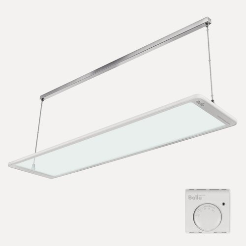 Изображение товара Комплект обогреватель инфракрасный Ballu BIH-GTW-1.0 + Терморегулятор BMT-1, 1 кВт, белый