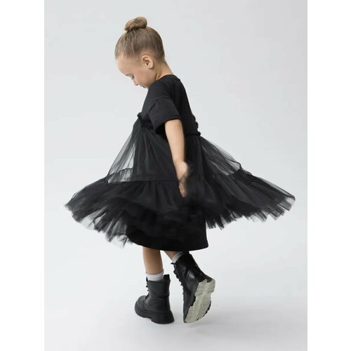 фото Платье nikki bambino новый год, размер 116, черный