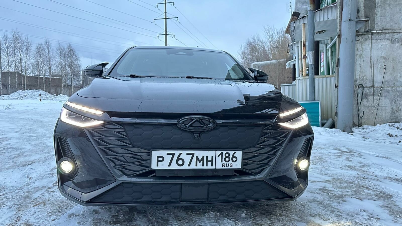 Утеплитель радиатора и бампера для Chery Аrrizo 8 Чери Аризо (2022-2024) камера и радар