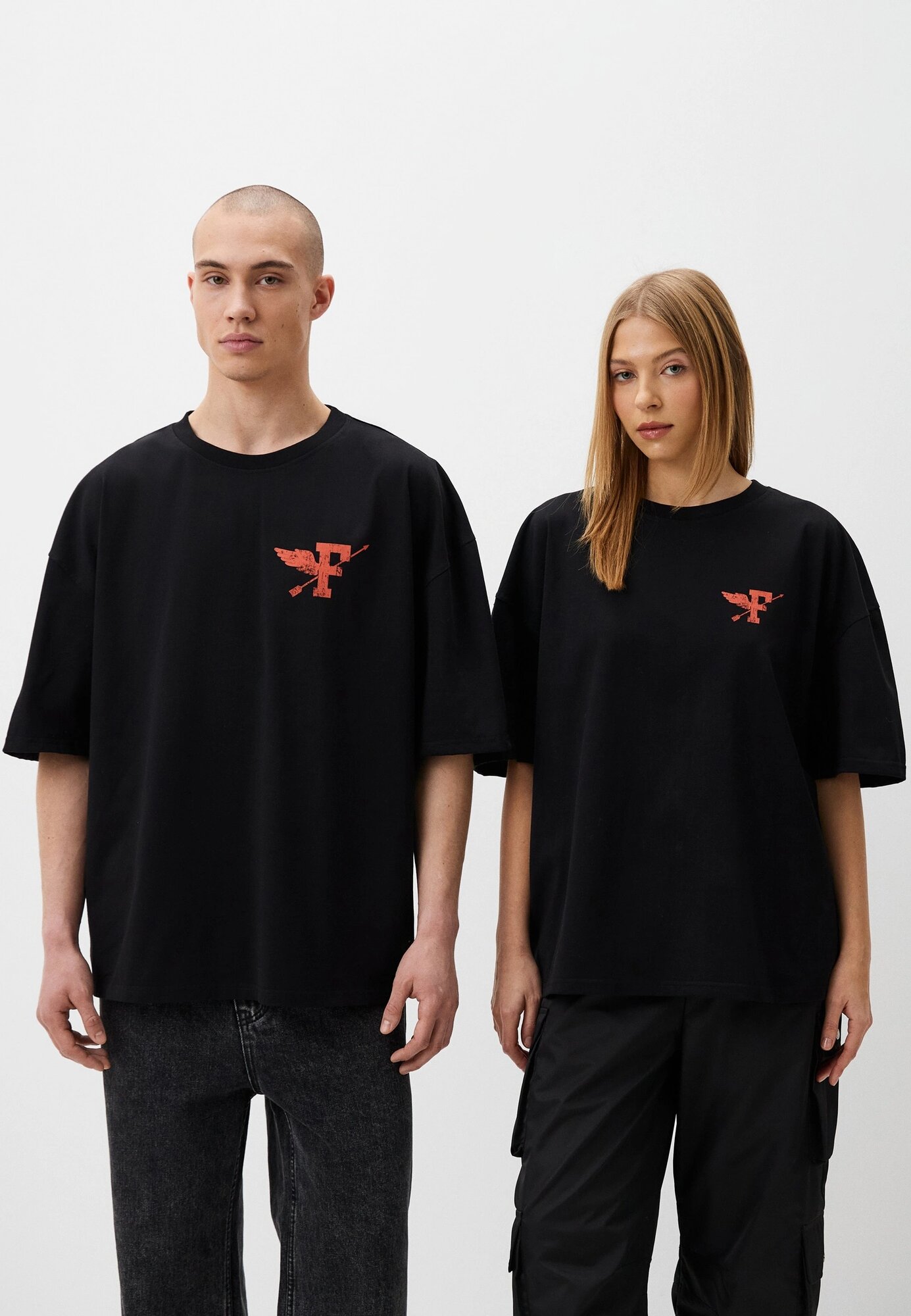 Футболка Drop 001, размер XS, черный