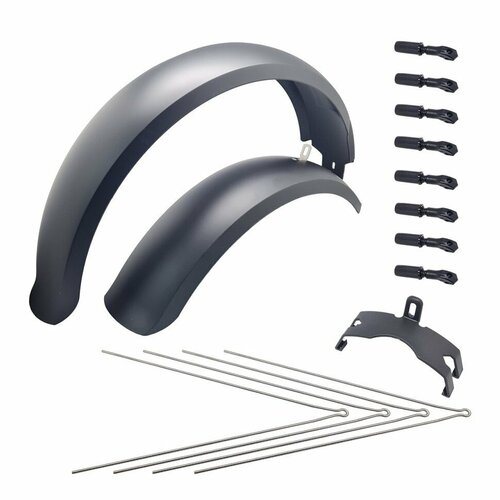 Комплект крыльев 26 ширина 120 мм 40-48 со стойками для fatbike фэтбайк 3326₽