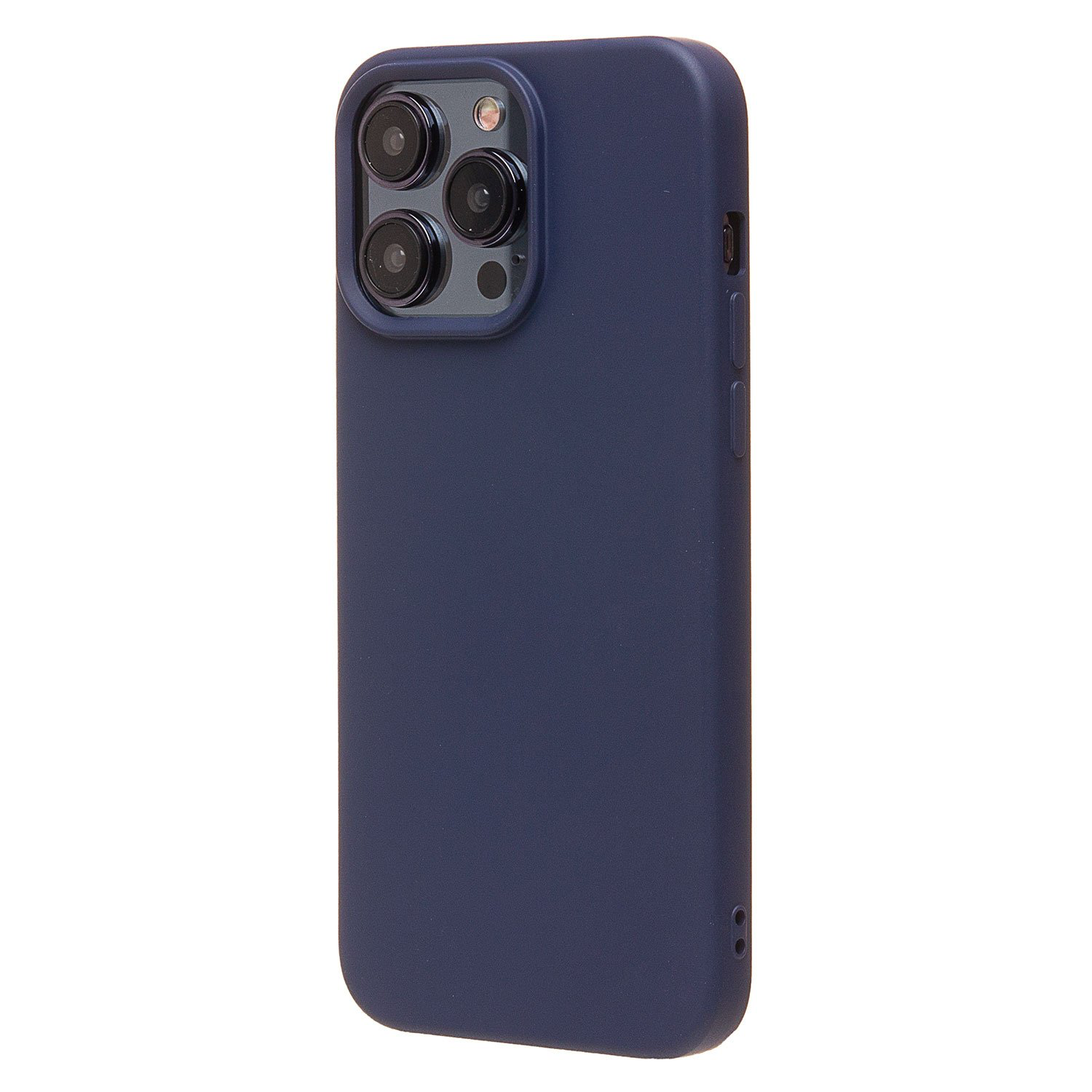 Чехол на Apple iPhone 15 Pro Max / Айфон 15 Про Макс синий, силиконовый