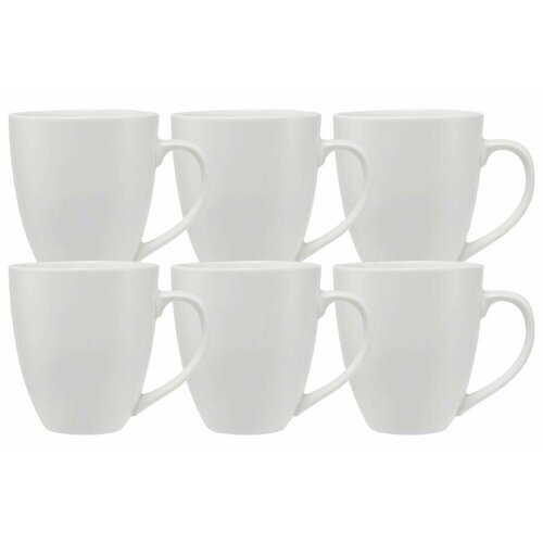 Набор 6 кружек, 480 мл, фарфор P, белая, White Basics (Maxwell &Williams)
