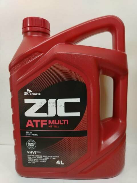 Масло синтетическое ZIC ATF Multi HT 4 л, для автоматических трансмиссий, артикул 162664