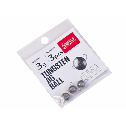 Груз-чебурашка разборный вольфрамовый Lucky John Pro Series Tungsten Jig Ball 3 г 3 шт.