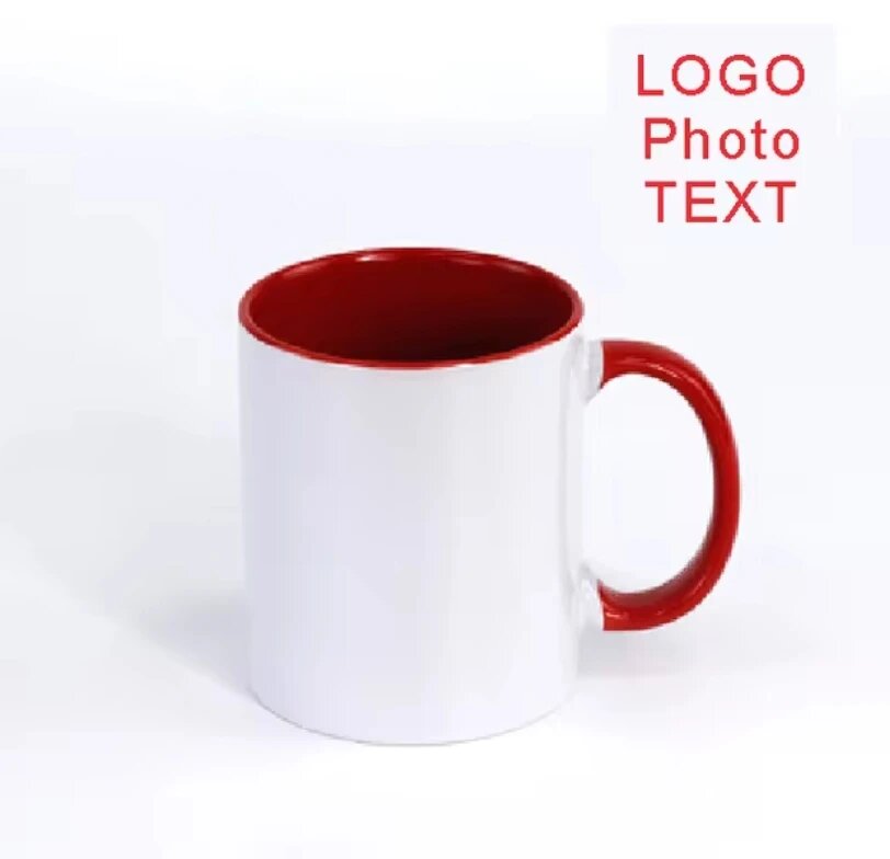 Персонализированная керамическая кружка 330ml Красный