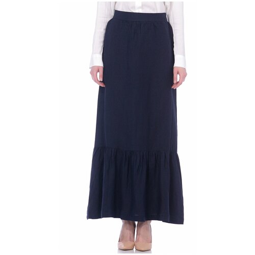 Юбка baon Длинная юбка из смесового льна Baon B479019, размер: XS, синий