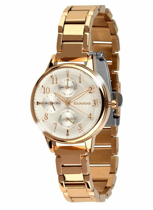 Наручные часы Guardo Premium, розовый, золотой