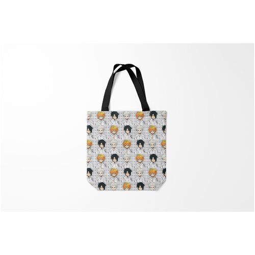 фото Сумка-шоппер / 40х40 см / аниме / обещанный неверленд burnettie