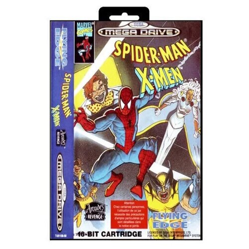 Картридж Sega 16 bit SPIDER-MAN & THE X-MEN игра для sega spider man and the x men