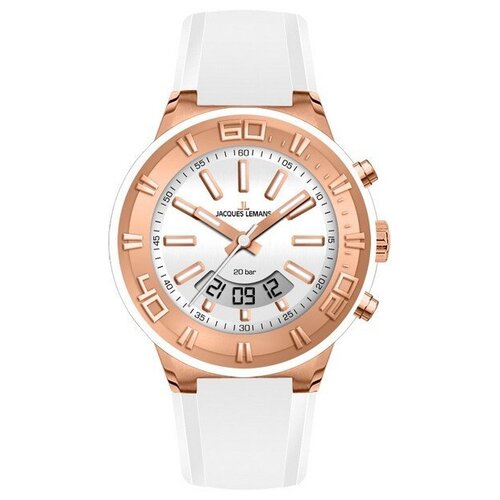 фото Наручные часы jacques lemans, белый, золотой