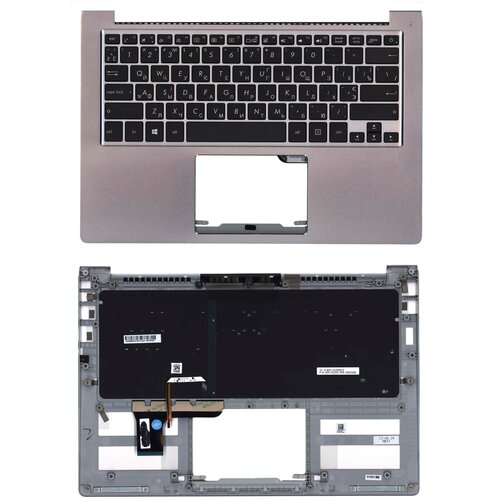 Клавиатура для ноутбука Asus UX303 верхняя панель с подсветкой 2740₽