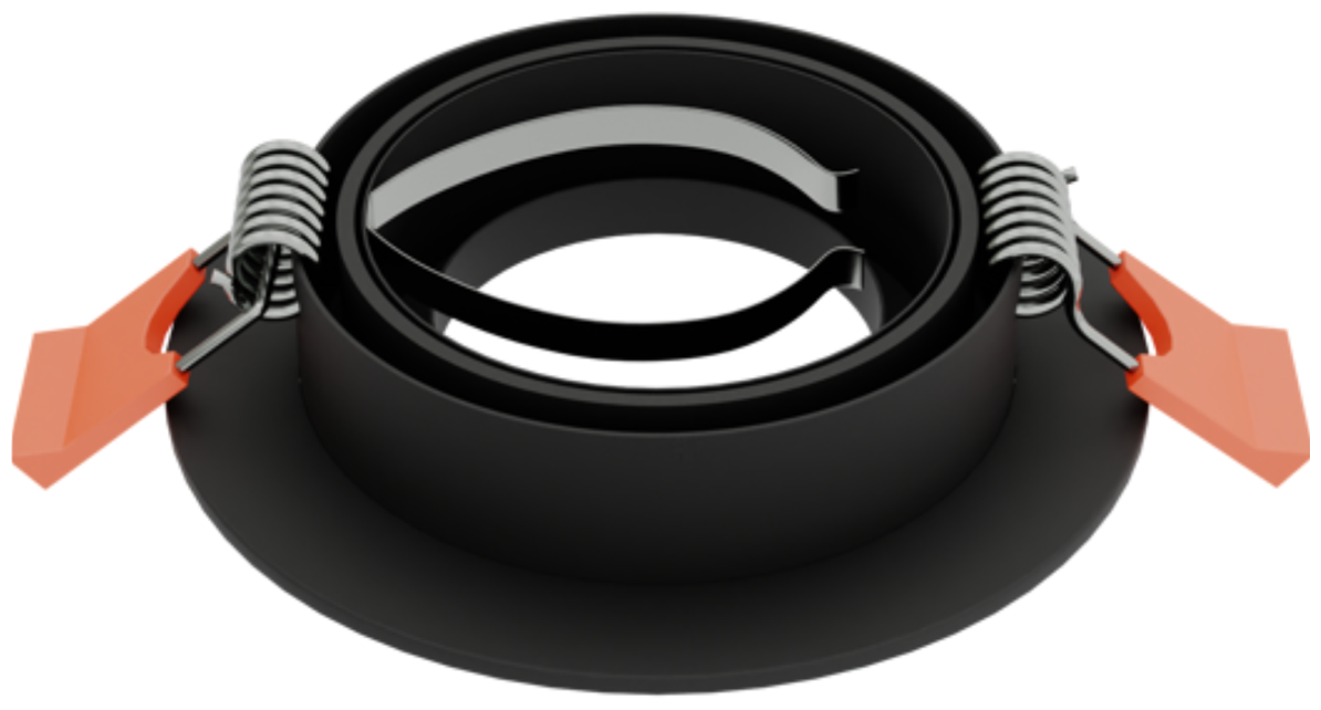 Встраиваемый точечный поворотный светильник MARS R1, цвет: черный, материал металл, цоколь GU10 - фотография № 5