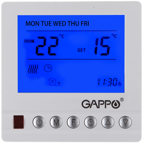 Комнатный термостат, тем., ℃ 5-35±1 Gappo (G491)