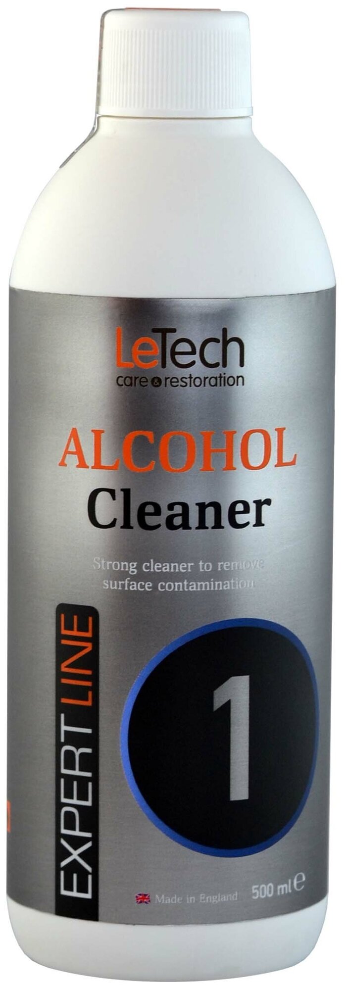 Обезжириватель для кожи, спиртовой очиститель, LeTech Leather Alcohol Cleaner 500ml