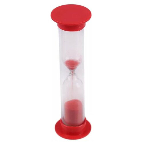 Часы песочные в пластиковом корпусе 3 мин Красные