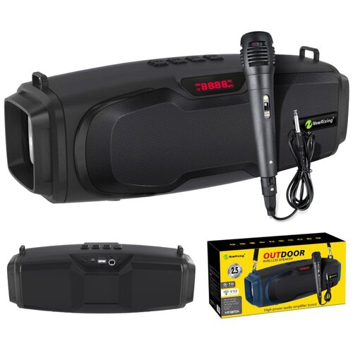 Bluetooth-колонка New Rixing NR-6012M USBMicroSDAUXFM микрофон чёрный 199700₽