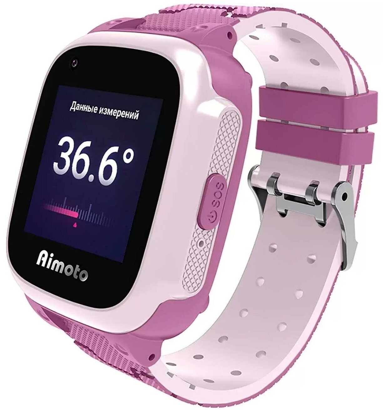 Умные часы Кнопка Жизни Aimoto Integra 4G розовый (9600304)