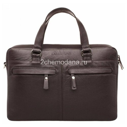 фото Мужская кожаная бизнес-сумка lakestone bedford brown 9210/br