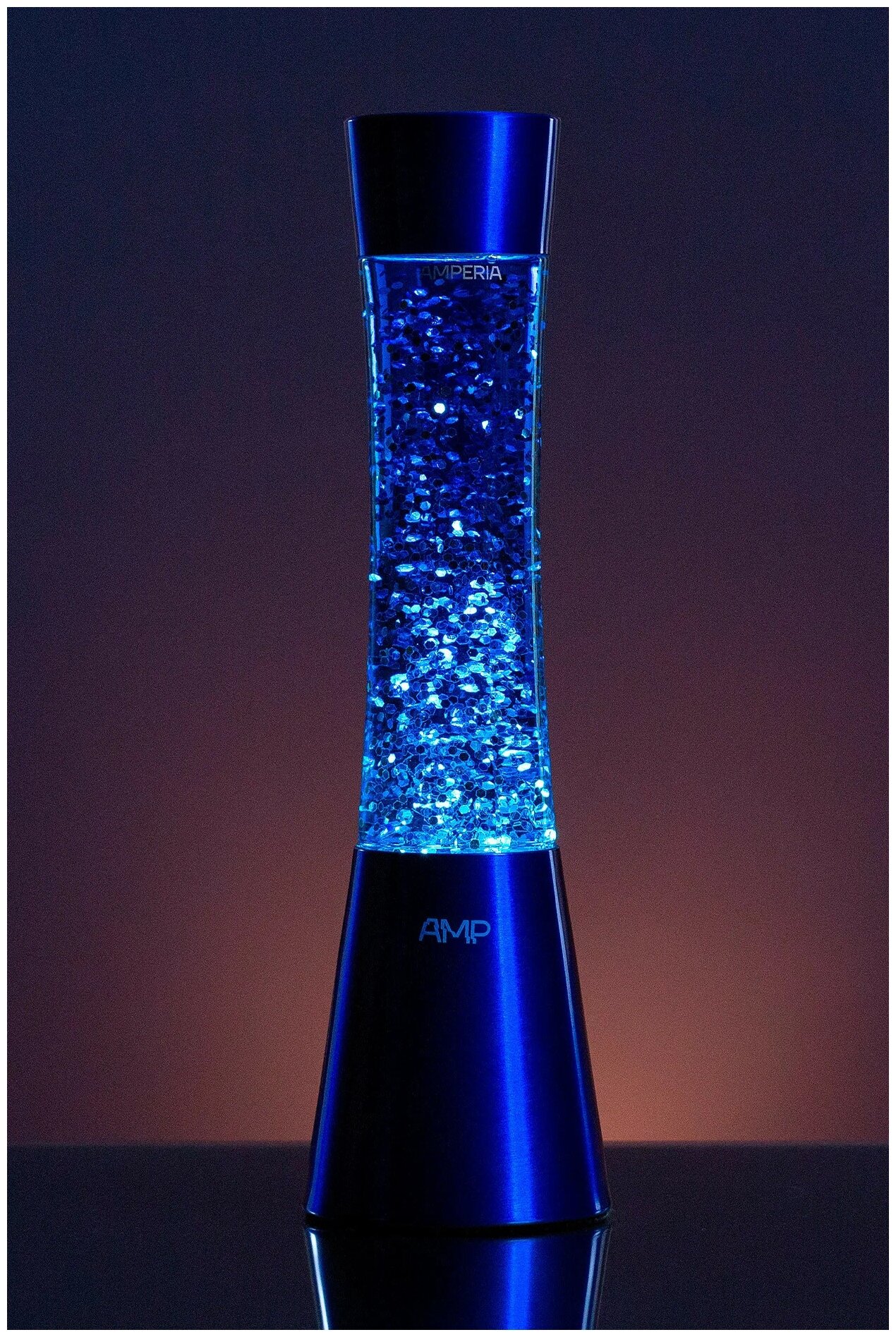 Лава лампа Amperia Grace Сияние Синее (39 см) - фотография № 2