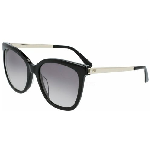фото Солнцезащитные очки calvin klein, прямоугольные, с защитой от уф, для женщин, черный