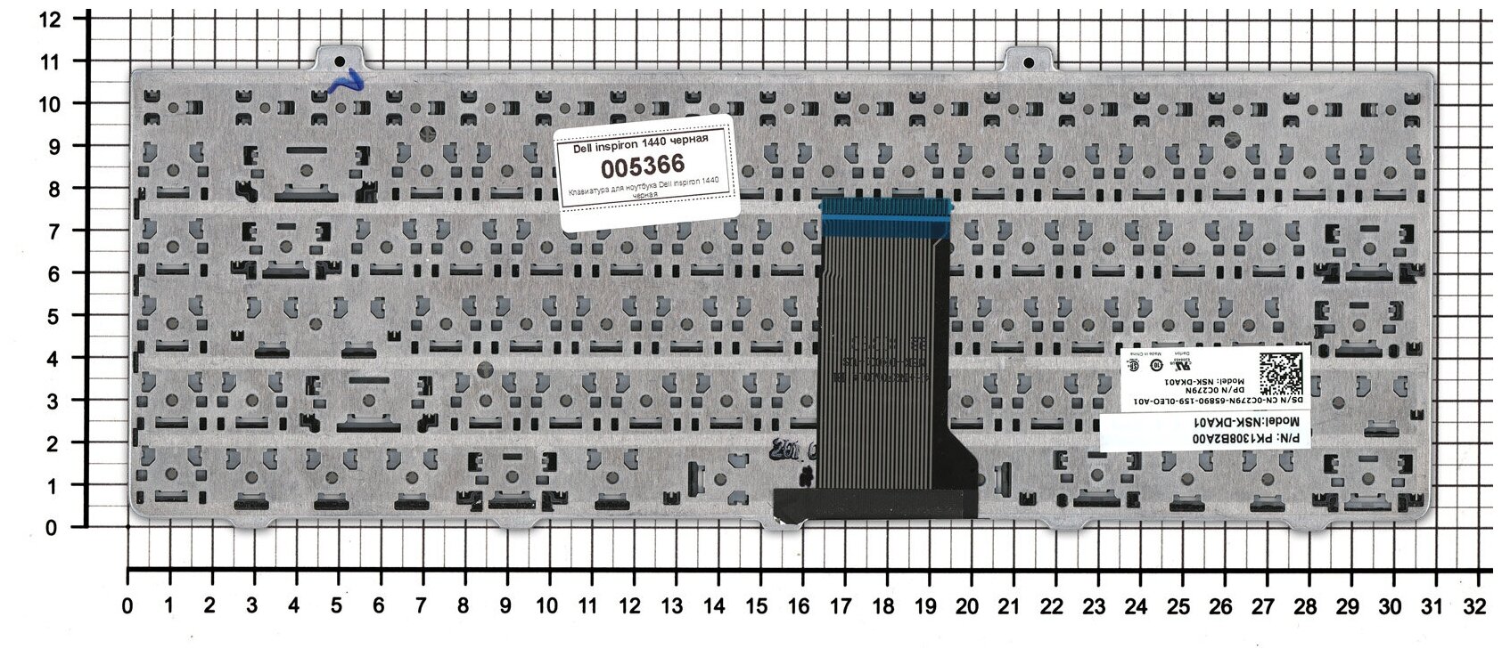 Клавиатура для ноутбука Dell PK1308B2A00 русская черная