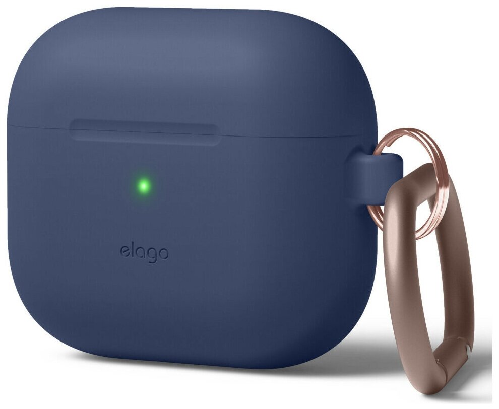Чехол с карабином Elago Silicone Hang для AirPods 3 (2021), цвет Синий (EAP3HG-HANG-JIN)