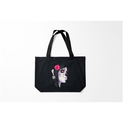 фото Сумка-шоппер / 46х35 см / популярные иллюстрации / мексиканская вечеринка день мертвецов burnettie