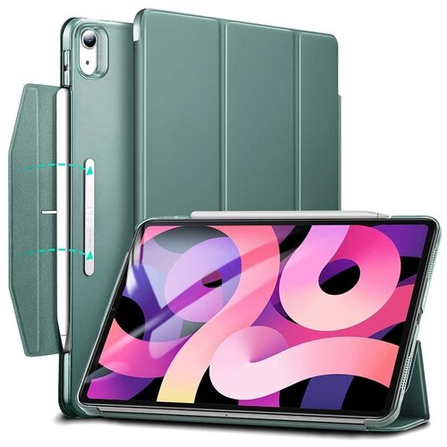 Чехол книжка ESR Ascend Trifold Case для iPad Air 4 (2020) Cactus Green, зеленый for apple pencil 1th