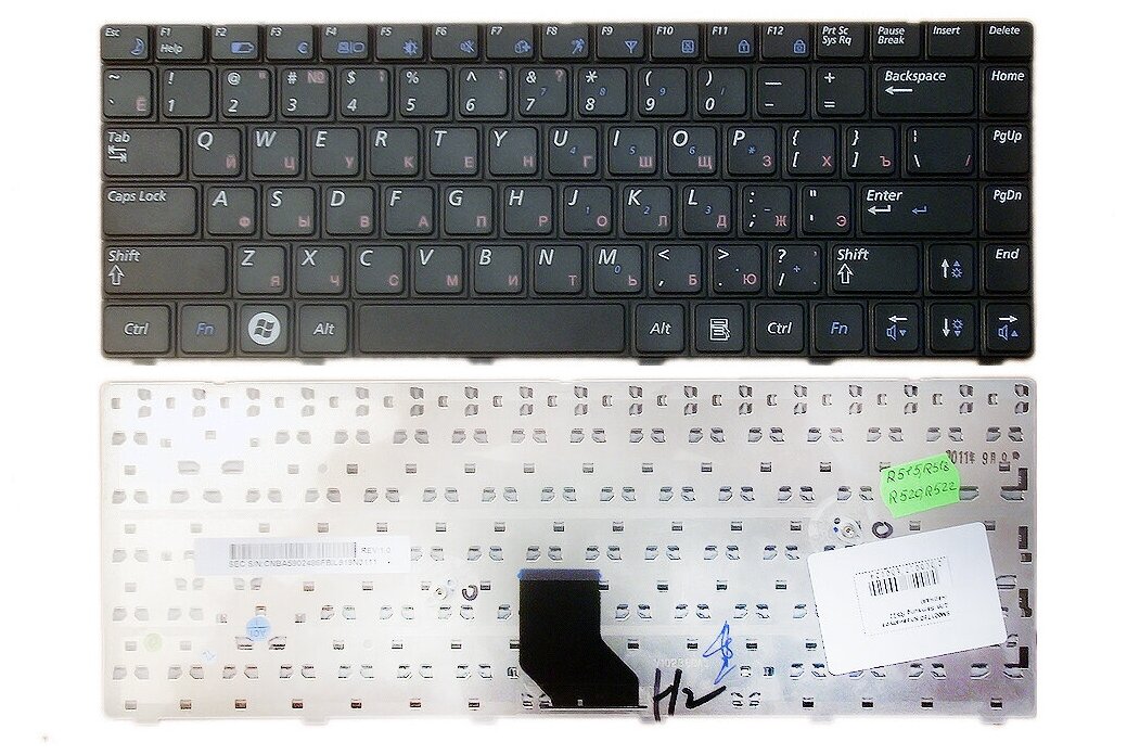 Клавиатура для ноутбука Samsung R515 R518 R520 R522 BA59-02486H