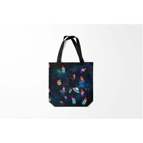 фото Сумка-шоппер / 40х40 см / геймерам / among us 2021 burnettie