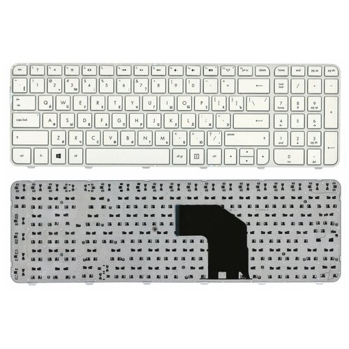 клавиатура для ноутбука hp pavilion g6 2000 черная с рамкой Клавиатура для ноутбука HP Pavilion G6-2000 белая с рамкой