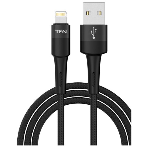 Кабель USB TFN 8pin Envy 1.2m нейлон black (TFN-C-ENV-AL1MBK) чёрный 